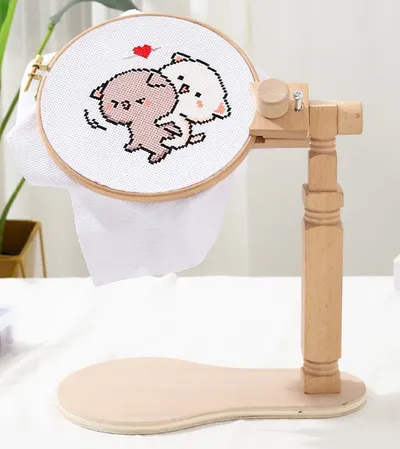 Wood Hoop Seat Frame Tabletop Tapestry Hoops, Wood Embroidery Hoop Cross