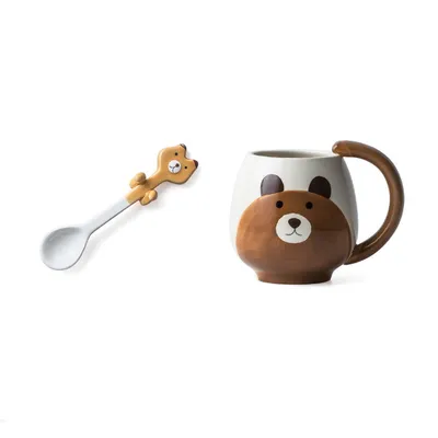 Creative Cartoon Ceramic Water Cup Mark