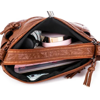 Soft Leather Sense Large Capacity Ladies Messenger Bag
