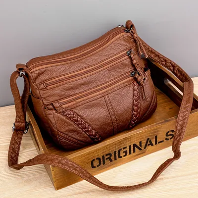 Soft Leather Sense Large Capacity Ladies Messenger Bag