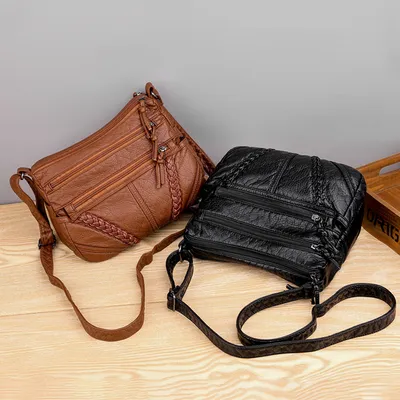 Soft Leather Sense Large Capacity Ladies Messenger Bag