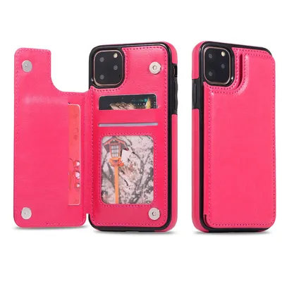Crazy Horse Pattern Card Mobile Phone Holster