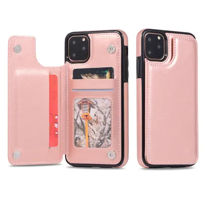Crazy Horse Pattern Card Mobile Phone Holster