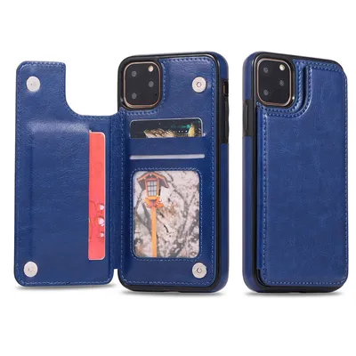 Crazy Horse Pattern Card Mobile Phone Holster