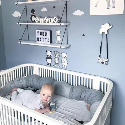 Baby Bedding Cartoon Baby Crib Bumper Pillow Infant Cradle Kids Bed Fence Baby Decoration Room Accessories