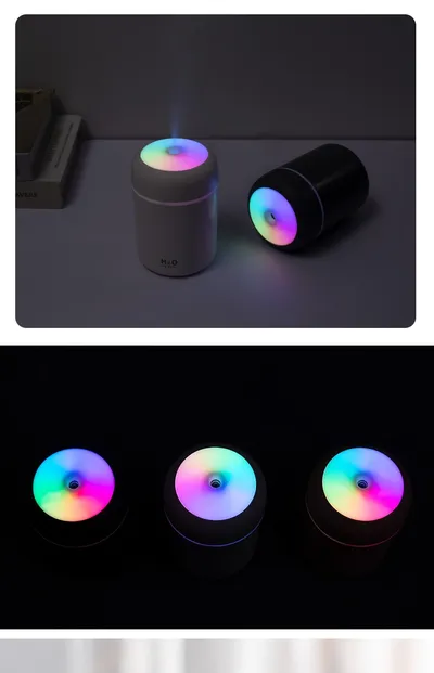 Home Car Charging Colorful Air Humidifier Usb Water Replenishment