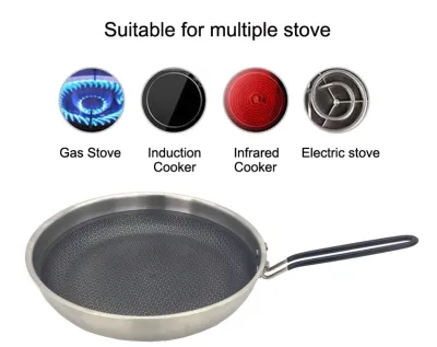 Stainless steel pan frying pan