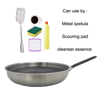 Stainless steel pan frying pan