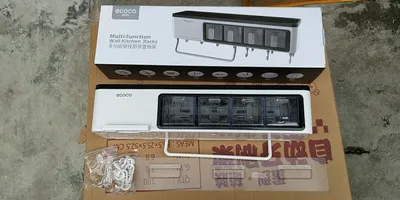 New kitchen storage box Multi-function wall-mounted kitchen racks Tool kitchen utensils storage box seasoning
