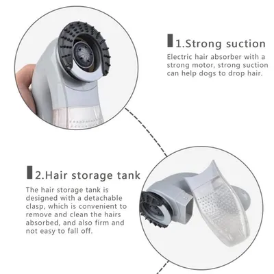 Electric Pet Hair Portable Pet Massage Cleaning Vacuum Cleaner