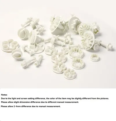 Plastic Flower Fudge Cake Decoration Tool Sugar Art Plunger Knife Baking Biscuit Mold