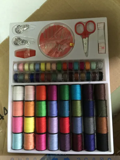 Color Sewing Machine Line  64 Rolls Set 0.16kg
