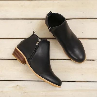 Spring Autumn New Woman Boots Low Heels