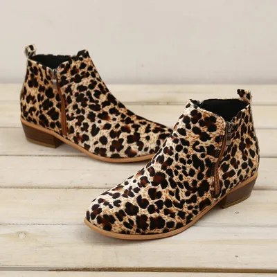 Spring Autumn New Woman Boots Low Heels