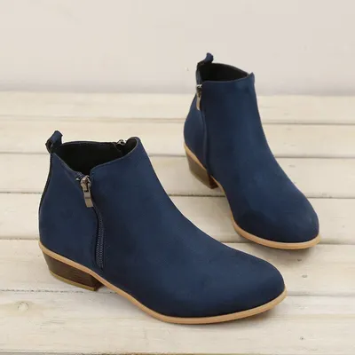Spring Autumn New Woman Boots Low Heels
