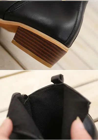 Spring Autumn New Woman Boots Low Heels