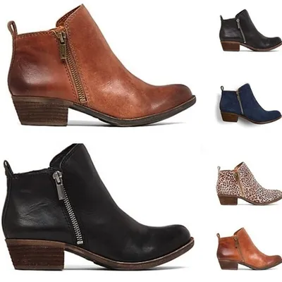 Spring Autumn New Woman Boots Low Heels