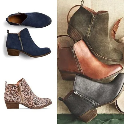 Spring Autumn New Woman Boots Low Heels