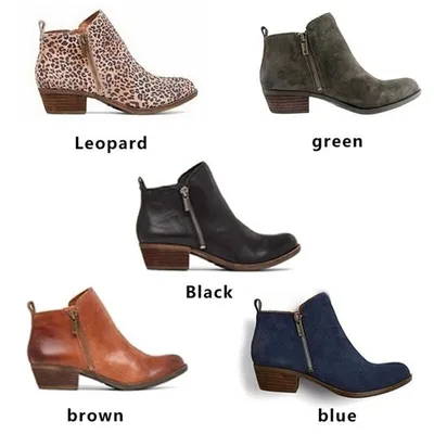 Spring Autumn New Woman Boots Low Heels