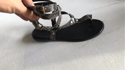Summer Cross Lace Up Flat 40-43 Women's Toe Sandals