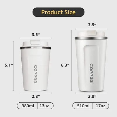 Travel Office Car Stainless Steel Thermal Vacuum Coffee Mug