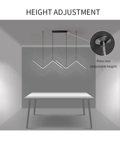 LED Chandelier Minimalist Design for Living Room Bedroom Kitchen Creative Art Wall Suspension Light Fixtures