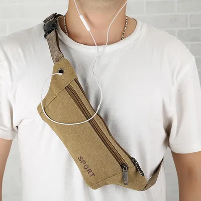 Multi-functional canvas pockets for men