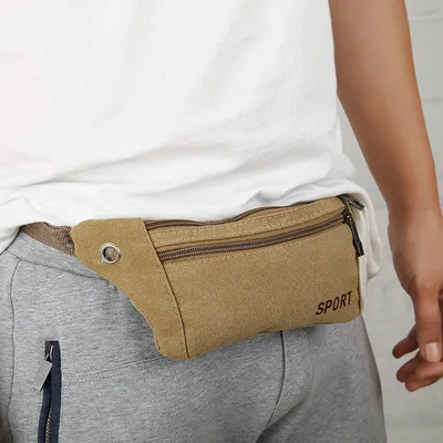 Multi-functional canvas pockets for men