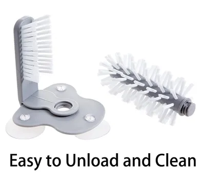 Creative suction wall lazy cup brush glass cleaning brush kitchen rotating cup tea cup brush cup brush