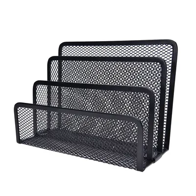 Book Shelves Desk-Organizer Office Mesh Home Metal 1pcs