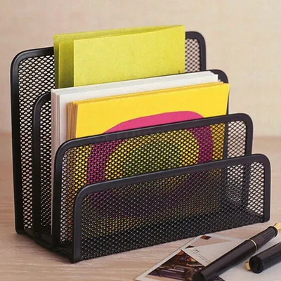 Book Shelves Desk-Organizer Office Mesh Home Metal 1pcs