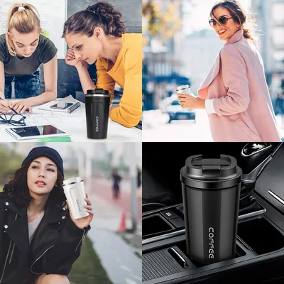 Travel Office Car Stainless Steel Thermal Vacuum Coffee Mug
