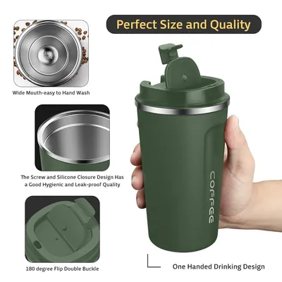 Travel Office Car Stainless Steel Thermal Vacuum Coffee Mug