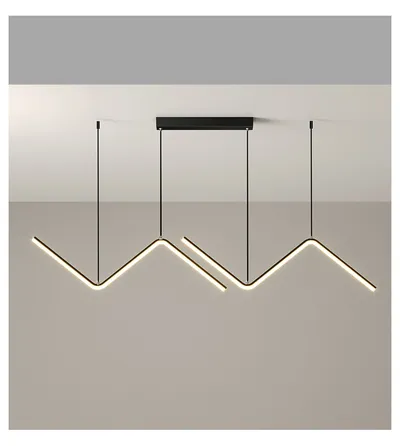 LED Chandelier Minimalist Design for Living Room Bedroom Kitchen Creative Art Wall Suspension Light Fixtures
