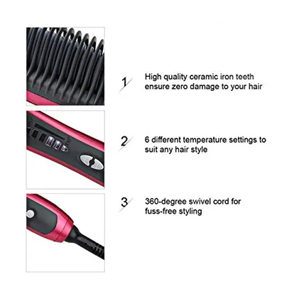 Multifunctional Hair Comb Curling Iron Hair
