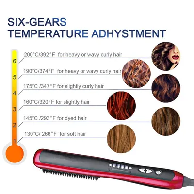 Multifunctional Hair Comb Curling Iron Hair