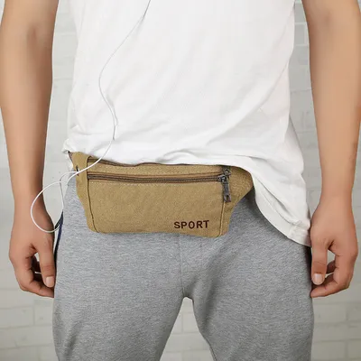 Multi-functional canvas pockets for men