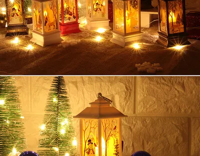 ديكور منزلي مزين بضوء بابا نويل ورجل الثلج، زينة عيد ميلاد مجيد