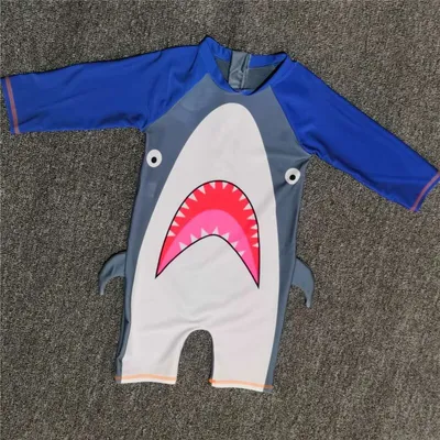 Children's Swimsuit Boys One-Piece Middle And Small Kids Cute Baby Swimsuit