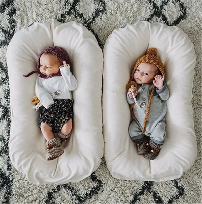 Baby Nest Bed Crib Newborn Baby Nest Cot Cribs Infant Portable Cotton Crib Travel Cradle Cushion
