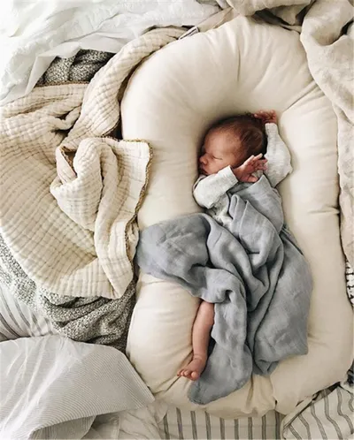 Baby Nest Bed Crib Newborn Baby Nest Cot Cribs Infant Portable Cotton Crib Travel Cradle Cushion