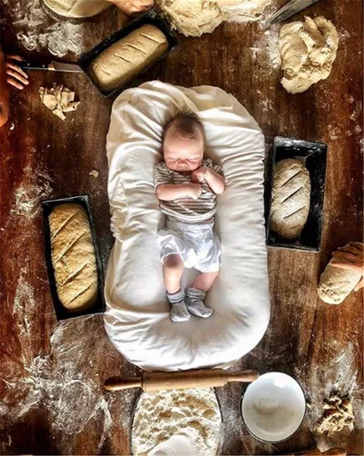 Baby Nest Bed Crib Newborn Baby Nest Cot Cribs Infant Portable Cotton Crib Travel Cradle Cushion