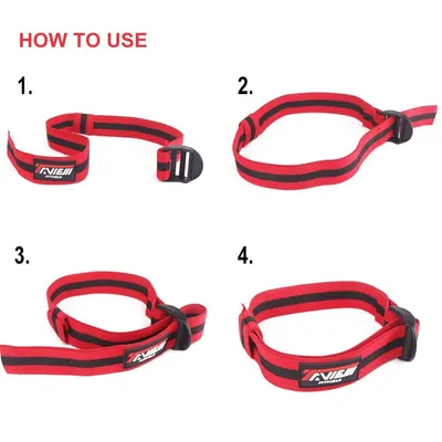 Limit blood flow training belt auxiliary strap