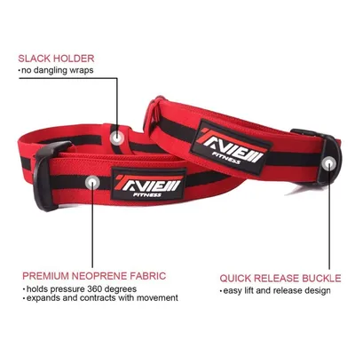 Limit blood flow training belt auxiliary strap