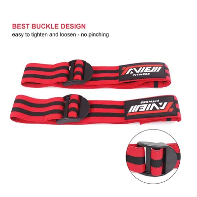 Limit blood flow training belt auxiliary strap