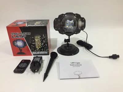 LED Christmas Light Projector Snow Projection Lamp