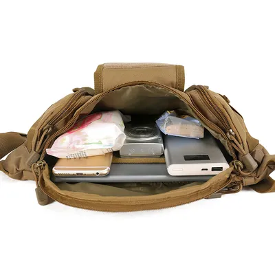 Outdoor military fan tactical belt bag