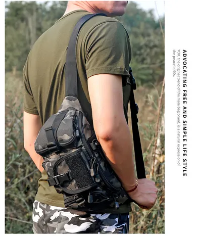Outdoor military fan tactical belt bag