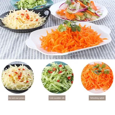 Vegetable Cutter Round Mandoline Slicer Potato Julienne Carrot Grater Cheese