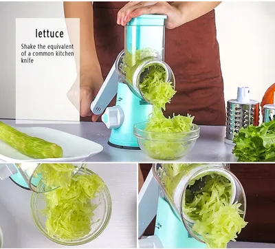 Vegetable Cutter Round Mandoline Slicer Potato Julienne Carrot Grater Cheese